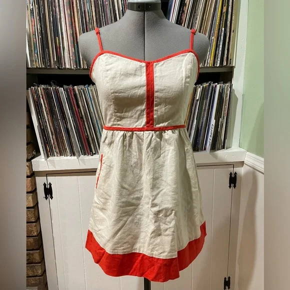 Urban Outfitters | Dresses | Uo Cope White Red Linen Mini Dress | Poshmark Urban Outfitters | Dresses | Uo Cope White Red Linen Mini Dress | Poshmark